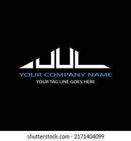 UUL letter logo creative design with vector graphic