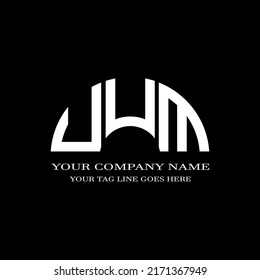 UUM letter logo creative design with vector graphic