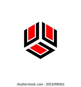 UUU letter logo design on white background. UUU creative initials letter logo concept.