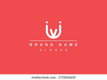UV Abstract Letter Mark Monogram Graphic Vector Logo Template
