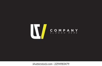 UV Alphabet letters Initials Monogram logo VU, U and V