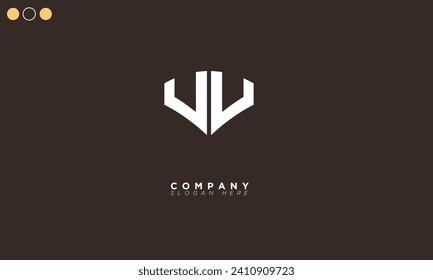 UV Alphabet letters Initials Monogram logo 