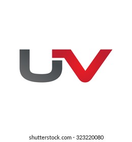 UV company linked letter logo
