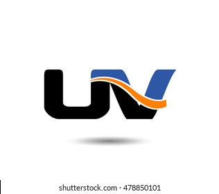 UV company linked letter logo
