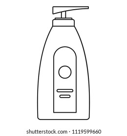 Uv dispenser cream icon. Outline illustration of uv dispenser cream vector icon for web design isolated on white background