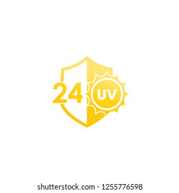 UV icon, 24 protection
