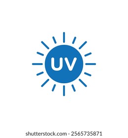 UV icon Thin line illustration set