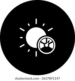 Uv Index Icon Element For Design