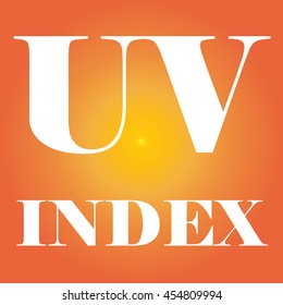 UV INDEX typography