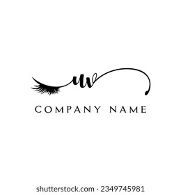Vector de eyelefante del logotipo inicial del logotipo del logotipo del logotipo UV moderno