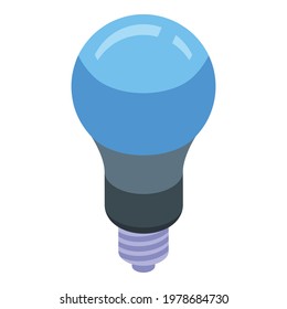UV lamp bulb icon. Isometric of UV lamp bulb vector icon for web design isolated on white background