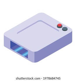 UV lamp device icon. Isometric of UV lamp device vector icon for web design isolated on white background