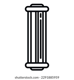 UV lamp device icon outline vector. Air rays. Care insect