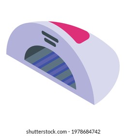 UV lamp manicure icon. Isometric of UV lamp manicure vector icon for web design isolated on white background