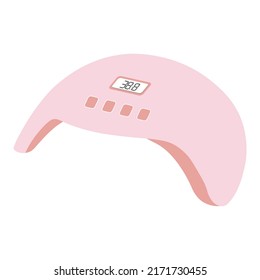 UV lamp for nails. Manicure accessory. Vector illustration.