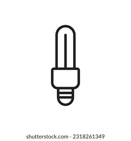 Uv Lamp Outline Icon Vector Illustration