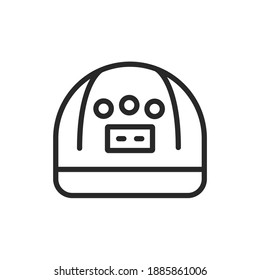 UV, LED lamp color line icon. Isolated vector element. Outline pictogram for web page, mobile app, promo