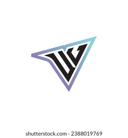 UV letter combination cool logo esport or gaming initial logo as a inspirational concept design