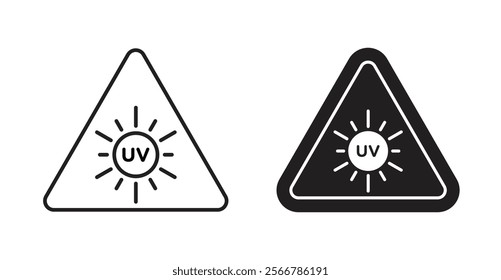 UV light do not look signs vector illustration pack