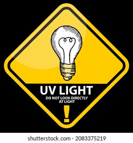 UV LIGHT, sticker and label