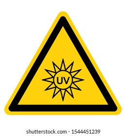 UV Light Symbol Sign, Vector Illustration, Isolate On White Background Label. EPS10