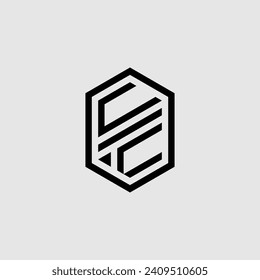 UV line geometric monogram with high quality professional design that will print well
