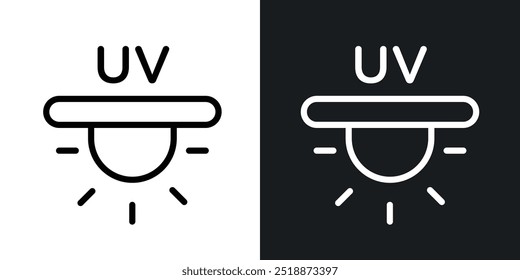 COLECCIÓN de Vector de iconos con contorno UV.