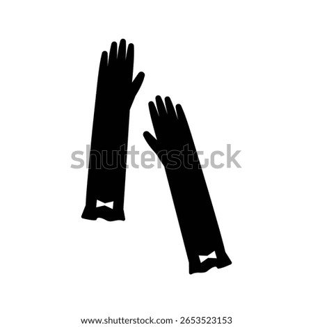 UV protection arm cover gloves illustration material