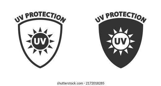 UV protection icon. Anti UV symbol. Vector illustration.