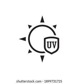 UV protection icon design. vector illustration