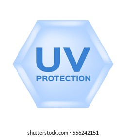 uv protection icon and vector