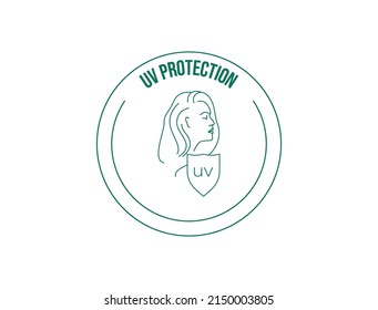 uv protection icon vector illustration 