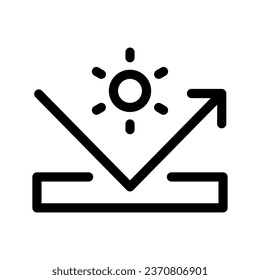 Uv Protection Icon Vector Symbol Design Illustration