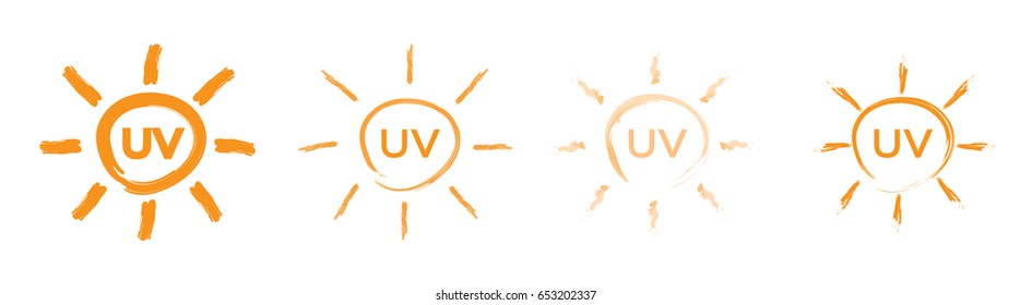 uv protection logo and icon , ultraviolet vector