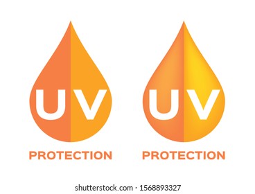 uv protection logo and icon vector