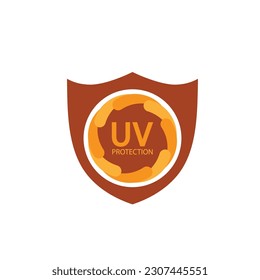 uv protection logo solar cream sunlight sunblock vector
