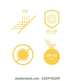 UV protection on white background,bubble shield. Solar protection screen from UV rays