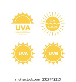 UV protection on white background,bubble shield. Solar protection screen from UV rays