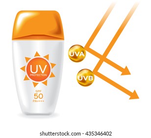 uv protection pack and reflect ultraviolet light vector , 