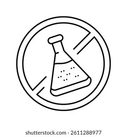 uv protection product label warning line icon vector. uv protection product label warning sign. isolated contour symbol black illustration