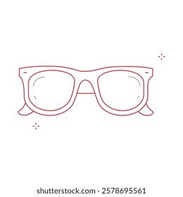 UV Protection Sunglasses Vector Illustration ICon Design