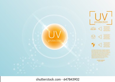 UV protection. Ultraviolet sunblock.