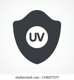 Uv Protection Vector Icon On White