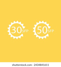 UV protection vector icon on white