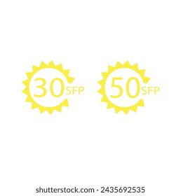 UV protection vector icon on white