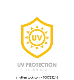 UV Protection Vector Icon On White