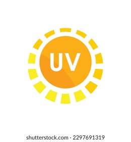UV Protection Vector Icon, Ultraviolet Logo