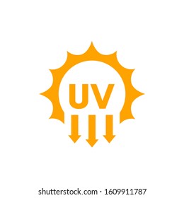 UV Radiation, Solar Ultraviolet Light Vector Icon