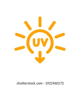 UV Radiation, Solar Ultraviolet Light Vector Icon