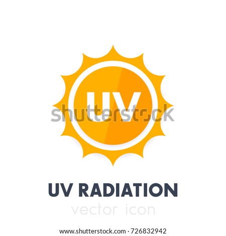 UV radiation, ultraviolet icon